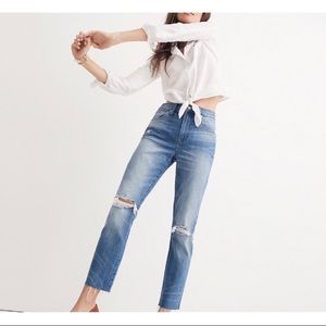 Madewell High Rise Slim Boyjean